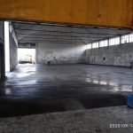 New concrete slab at the selection building